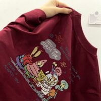 Áo phông nữ Đỏ mận cổ tròn local brand Salmo áo thun form rộng unisex 100% cotton Y0593