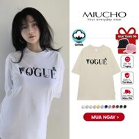 Áo phông nữ form rộng đẹp tay lỡ oversize, áo thun nữ form rộng unisex tay lỡ hàn quốc cotton AT011 Miucho basic tee ✨