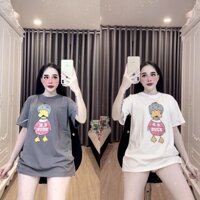 Áo phông nữ Form rộng giấu quần phong cách hàn quốc