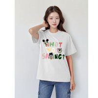 Áo phông nữ  form rộng in hình chuột Mickey  - Áo thun nữ  -RT7514