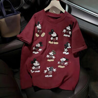 Áo phông nữ hình micky đính đá siêu hot 2025: from rộng giầu quần size 40-70kg chất xịn Tiệm nhà Mỡ