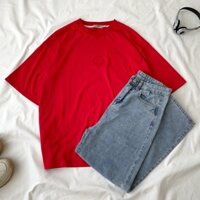 Áo Phông Nữ Tay Lỡ Dáng Rộng Họa Tiết Trơn Basic Áo Thun Chất Thô Hàn ENICE 5 Màu Dễ Phối Đồ Tone Da Gous Official 10258