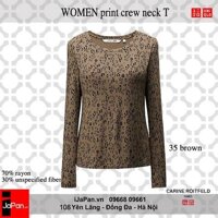 Áo phông nữ Uniqlo cổ thuyền thời trang CR Paris Uniqlo