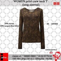 Áo phông nữ Uniqlo CR Paris Uniqlo họa tiết da báo