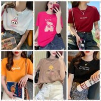 Áo Phông Nữ YUNA Vải Thun Thái 789, 2806 Cao Cấp , Áo Phông Thái Chữ Nổi Xịn Đẹp Êm Mịn