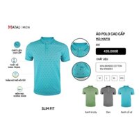 Áo phông POLO có cổ MATAL dáng SLIMFIT chất vải 95% COOLMAX