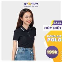 Áo Phông Polo Nữ YODY, Áo Thun Có Cổ Airycool Bo Kẻ Cao Cấp - Mã APN4014