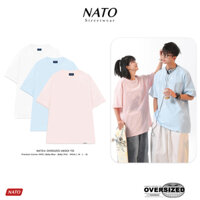 Áo Phông Rộng Tay Lỡ TEE 280GSM Cotton Oversize Áo Thun Trơn Nam Nữ Unisex Cổ Tròn Cao Cấp NATO