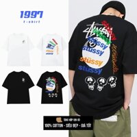 Áo phông STUSSY 8 ball 2 chiều mềm mại áo thun đen trơn STUSSY 8 BALL cá tính tee Stussy STU046