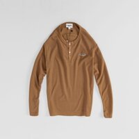 Áo Phông Tay Dài Kiểu Cổ Henley Vải Dư Xịn