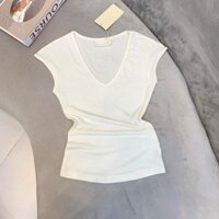 Áo phông tay hến cổ V form vửa người tôn dáng