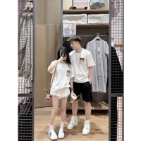 Áo Phông Tay Lỡ Bb Túi Da Xịn Xò Unisex Oversize Mẫu Mới 2025