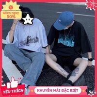 Áo phông tay lỡ nam nữ, áo thun form rộng Oversize Unisex chất cotton siêu đẹp vải dày dặ