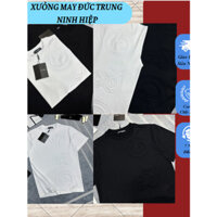 Áo Phông Tay Lỡ Thời Trang Đôn Chề Họa Tiết In Chữ D & G Dọc Áo