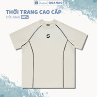 Áo Phông Tay Lỡ Unisex Blockcore Form Rộng Cotton Đẹp , Áo Thun Nam Nữ Saigonese Áo Cộc Tay Cổ Tròn Cho Học Sinh AT004