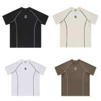 Áo Phông Tay Lỡ Unisex Blockcore Form Rộng Cotton Đẹp , Áo Thun Nam Nữ Saigonese Áo Cộc Tay Cổ Tròn Cho Học Sinh AT004