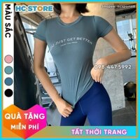 Áo Phông Thể Thao AC06 Tập Gym, Yoga Just Get Better Chất Liệu Siêu Đàn Hồi Tôn Dáng - HcSport68 Đẹp