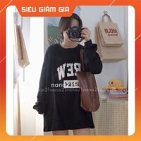 Áo Phông Thun Tay Dài, Pull Chữ Crew Basic M5506-Teen 888