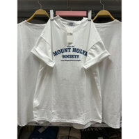 ÁO PHÔNG TRẮNG BASIC PHỐI CHỮ.