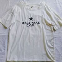 Áo phông trắng Hollywood camp