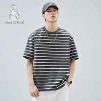 Áo Phông UMA STORE Kẻ Ngang Chất Thun Lạnh Thoáng Mát Cổ Tròn Tay Cộc Phong Cách Trẻ Trung SPA62