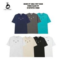 Áo Phông UMA STORE Phối Hình Thêu Sao Chất Thun Cotton Cao Cấp Phong Cách Trẻ Trung SPA82