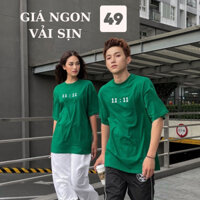 Áo phông unisex 11:11nam nữ form rộng mặc đi học đi làm đi chơi