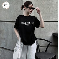 Áo Phông unisex  BALMAIN Paris, Vải cotton 250gsm mềm mịn, full tag mac, hình in nét.AT014