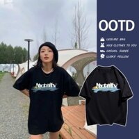 Áo phông unisex form rộng cho học sinh in hình hòn đảo áo thun mùa hè mẫu mới 2025 #167
