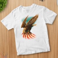 Áo phông Unisex hình Chim đại bàng biểu tượng nước mỹ - Vintage America đẹp chất giá rẻ ATMAL15