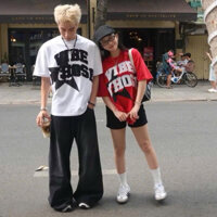 Áo phông unisex họa tiết ngôi sao in chữ Vibe Whose