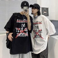 Áo phông unisex mặc đôi mặc cặp đen và trắng