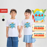 Áo phông unisex trẻ em CANIFA áo thun cộc tay có hình in 3TS24S009