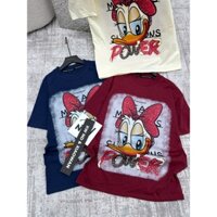 Áo Phông Vịt Donal Nơ Đỏ Hàng QC Cao Cấp