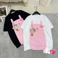 Áo phông yếm Kitty cute