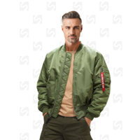 Áo pilot bomber jacket Ma1 hàng chính hãng alpha industries