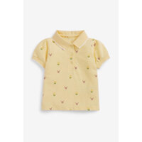 Áo polo bé gái họa tiết thỏ