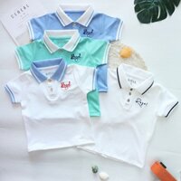 Áo polo Bé trai cổ cách tân size 9-30kg 💕𝑭𝑹𝑬𝑬𝑺𝑯𝑰𝑷 💕 - Áo thun cho Bé,1,2,3,4,5,6,7,8,9 tuổi