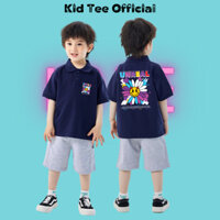 Áo polo bé trai KidsTee chất liệu cotton pha, cổ bẻ, tay ngắn, UNREAL KT005