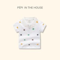 Áo polo bé trai, vải cotton đứng form, phong cách Hàn Quốc dễ thương - PÉPI IN THE HOUSE