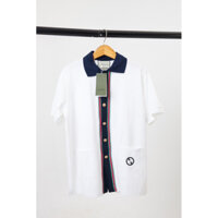 Áo Polo cao cấp Polo gucci gold button