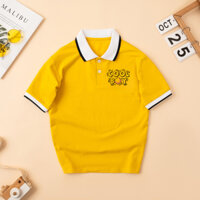 Áo Polo cho bé trai in chữ COOL BOY nhiều màu chất cotton 4 chiều  - Áo thun có cổ cho bé Loza Kids PY3105
