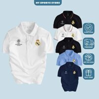 Áo Polo CLB Real Madrid, Áo thun thể thao nam nhiều màu, năng động trẻ trung - HT Sports
