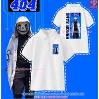 Áo Polo Cổ Trụ Error Sans 404 -In Hình Pháp Sư Gangster in 2 Mặt - Vải Poly Cá Sấu Thái F560 Kanghyshop
