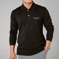 Áo POLO Dài Tay Trơn DELIM Cá Sấu CO Dãn 4 Chiều Mẫu Mới