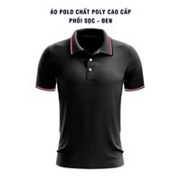 ÁO POLO ĐEN VIỀN SỌC