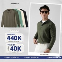 Áo polo dệt kim tay dài nam TAYAKI chất vải cotton cao cấp, sang trọng, thanh lịch ATTY0136 - BELAIRMAN