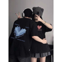 Áo polo đôi in thỏ rabbit cute chất liệu cotton 2 chiều