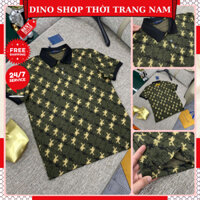 Áo Polo Eo Vì Nam Nữ Dệt Họa Tiết Dàn Di Siêu Đẹp - Áo Polo Nam Nữ Họa Tiết Dàn Di Bo Tay Cực Xịn