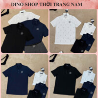 Áo Polo Eo Vì Nam Thêu Họa Tiết Mini Siêu Đẹp - Áo Polo Nam Lờ Vê Thêu Chữ Ngực Cực Xịn